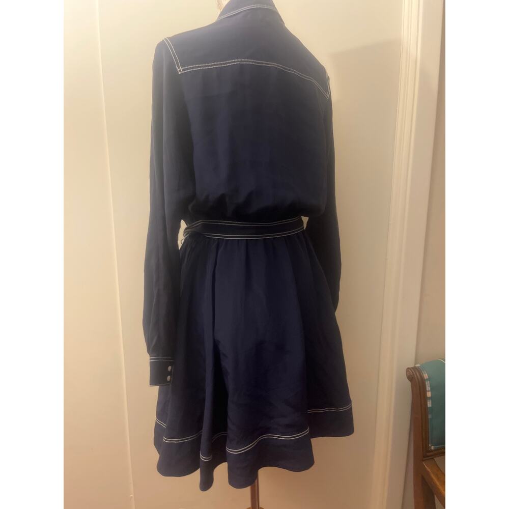 Claudie Pierlot Silk Long-Sleeved Short Dress View 5
